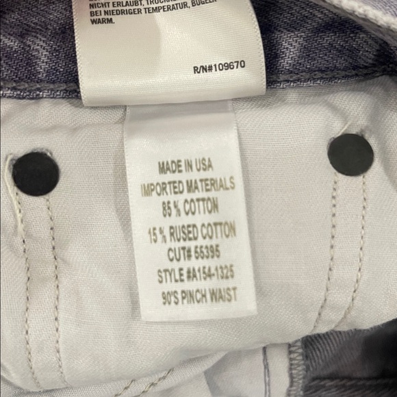 AGOLDE 90’s Pinch Waist High Rise Straight Jeans Ashberry Purple Size 27 - Picture 10 of 11